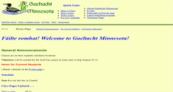 Desktop Screenshot of gaelminn.org