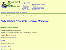 Tablet Screenshot of gaelminn.org